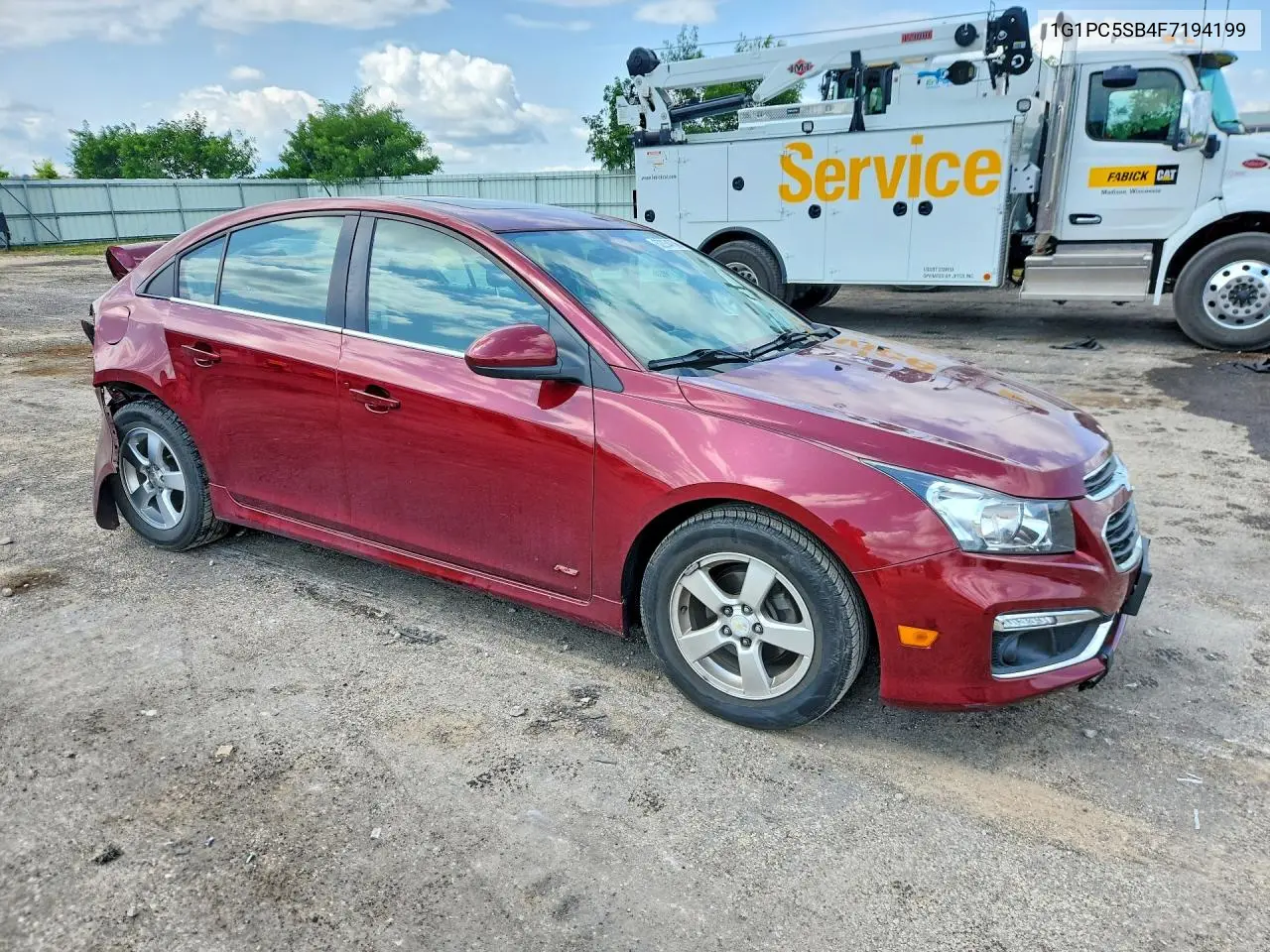 2015 Chevrolet Cruze Lt VIN: 1G1PC5SB4F7194199 Lot: 62234706