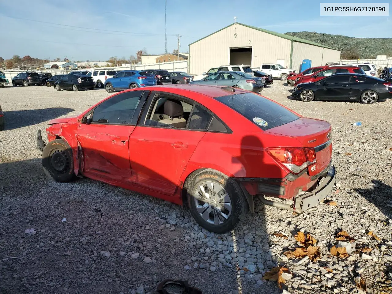 1G1PC5SH6G7170590 2016 Chevrolet Cruze Limited Ls