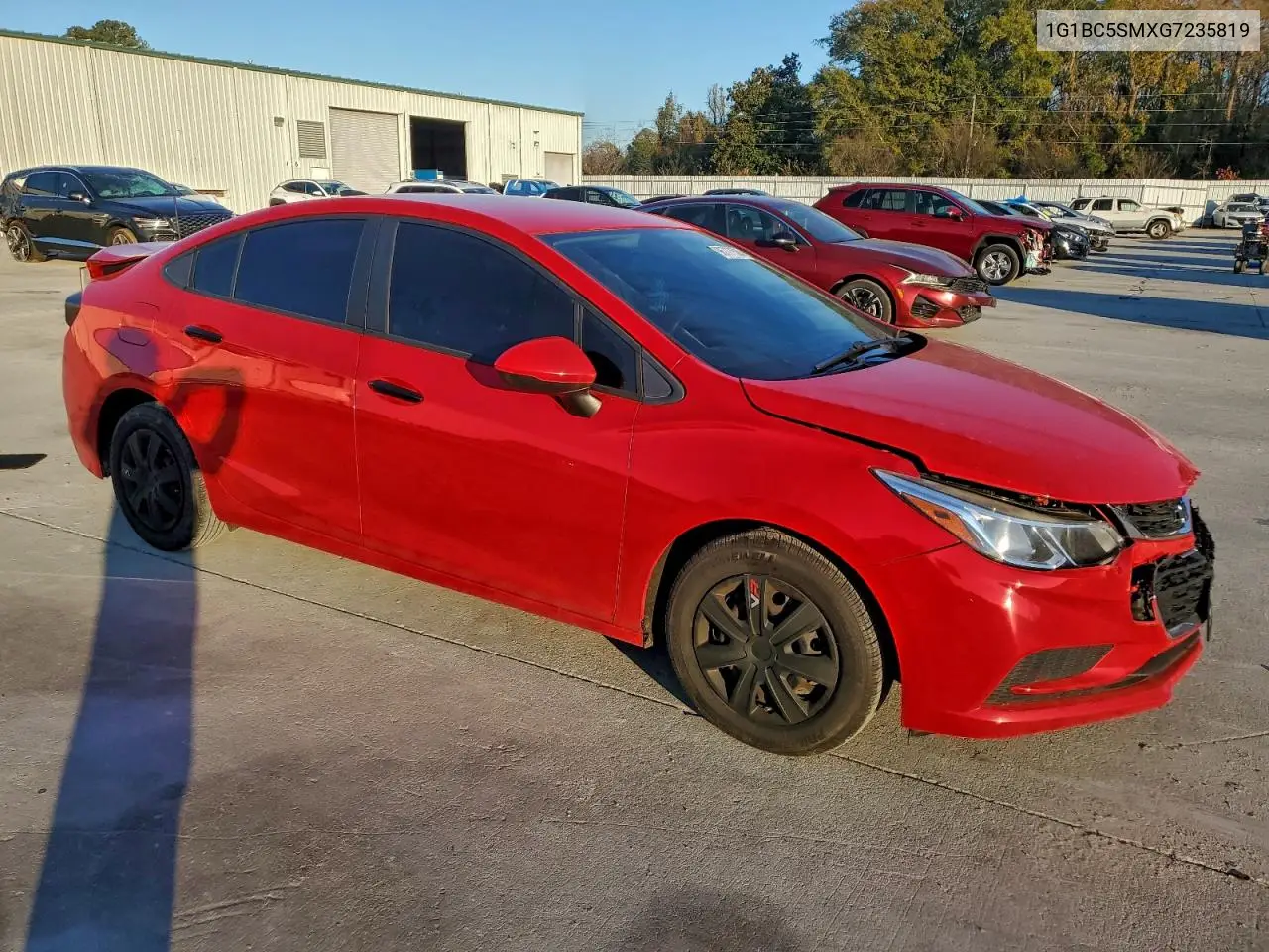 1G1BC5SMXG7235819 2016 Chevrolet Cruze Ls