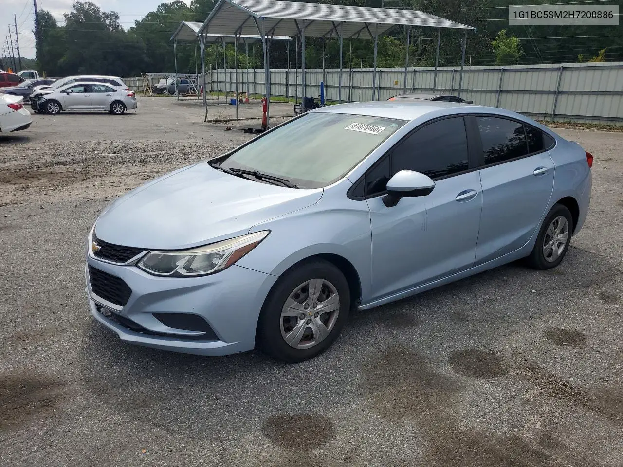 2017 Chevrolet Cruze Ls VIN: 1G1BC5SM2H7200886 Lot: 61878466
