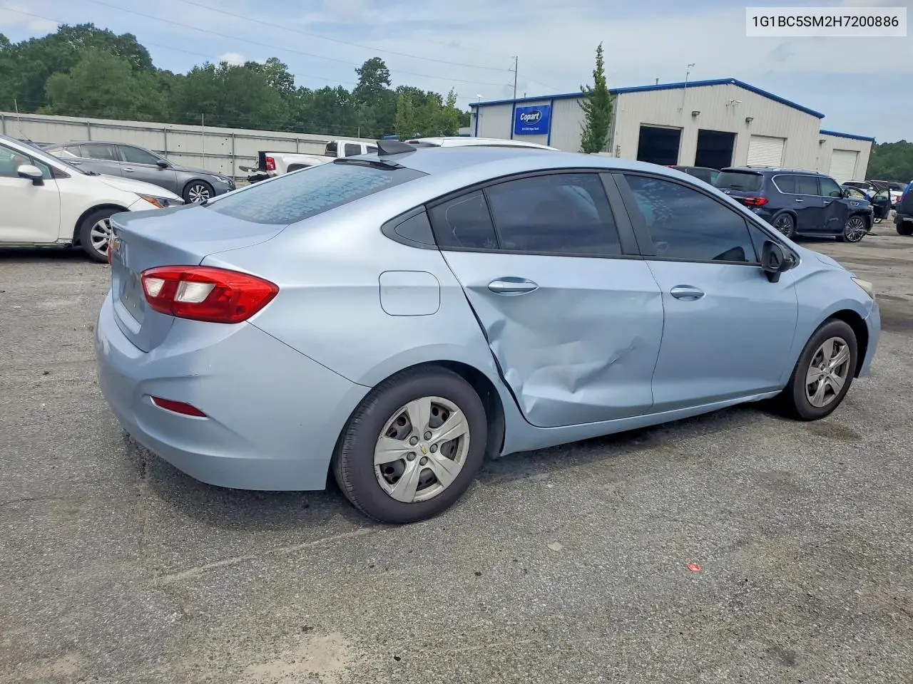 2017 Chevrolet Cruze Ls VIN: 1G1BC5SM2H7200886 Lot: 61878466