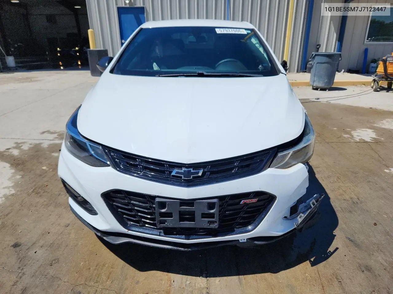 2018 Chevrolet Cruze Lt VIN: 1G1BE5SM7J7123447 Lot: 57937606