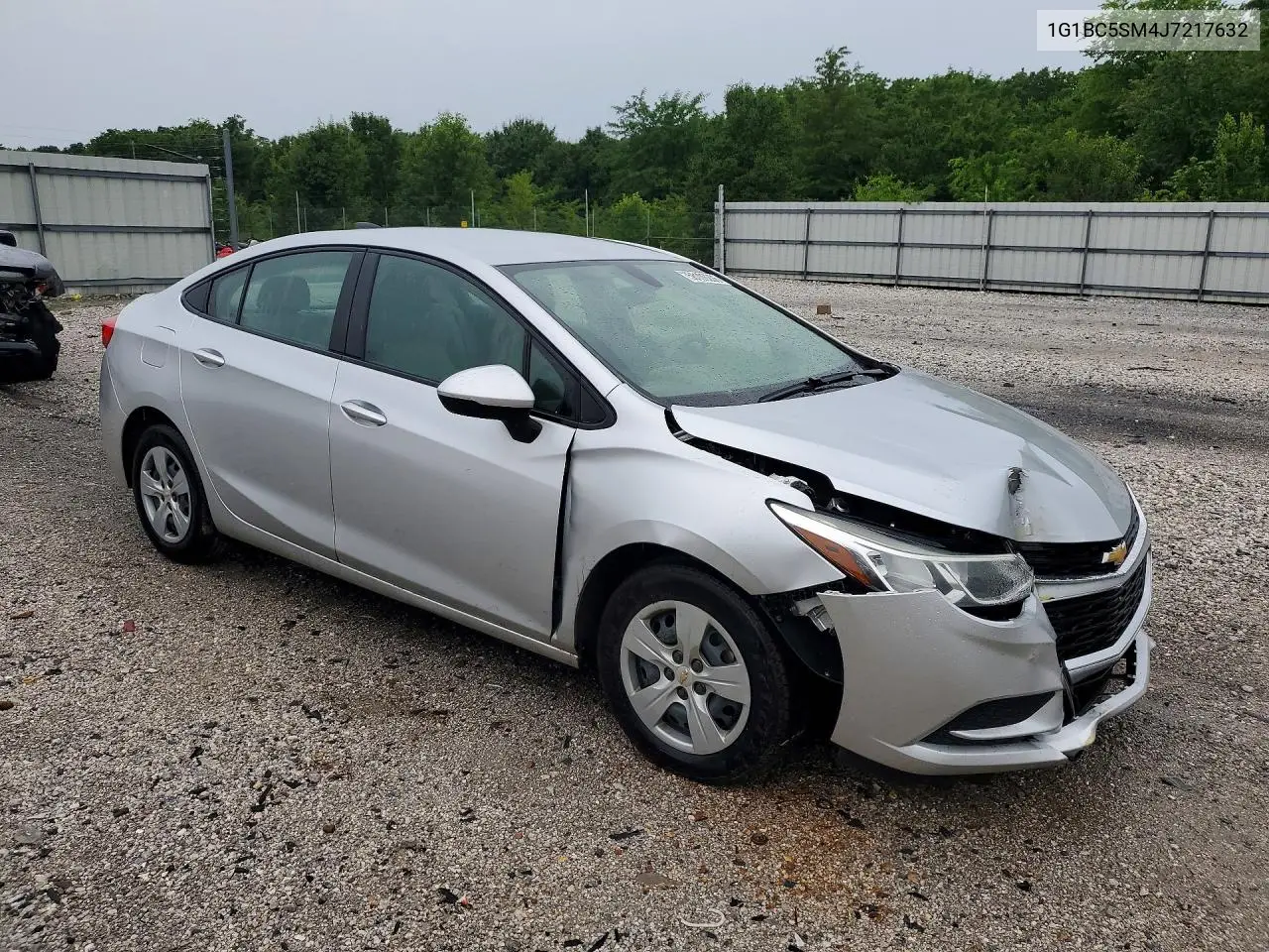 2018 Chevrolet Cruze Ls VIN: 1G1BC5SM4J7217632 Lot: 58106206