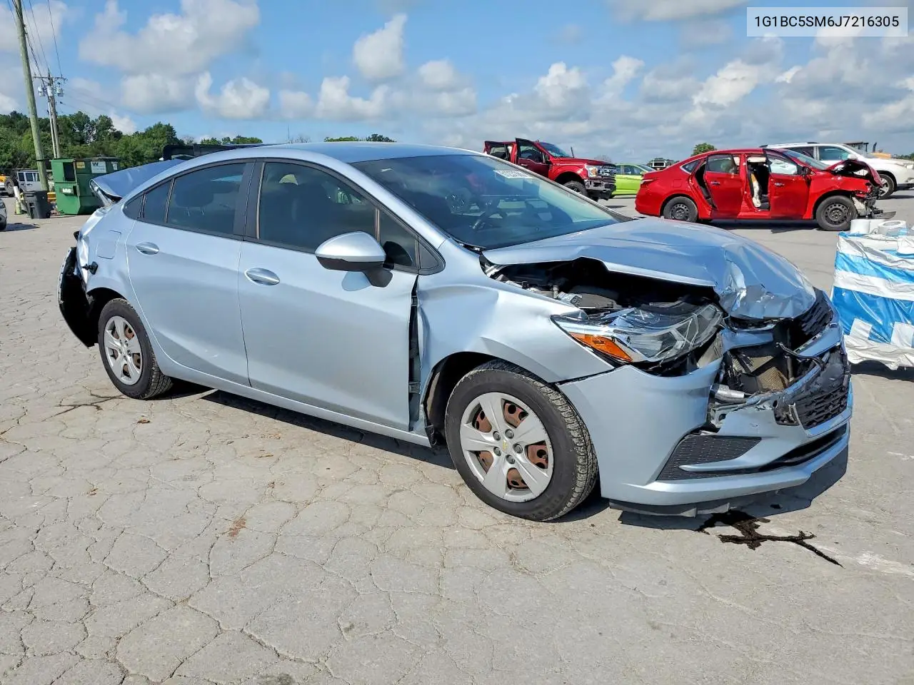 2018 Chevrolet Cruze Ls VIN: 1G1BC5SM6J7216305 Lot: 61237386