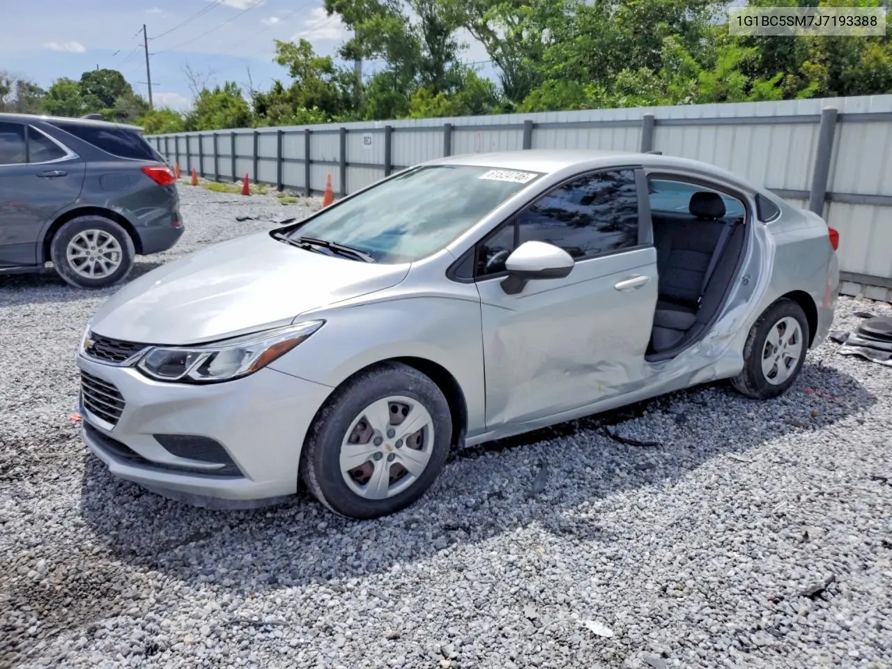 2018 Chevrolet Cruze Ls VIN: 1G1BC5SM7J7193388 Lot: 61524746