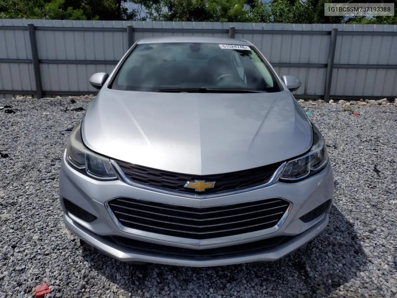 2018 Chevrolet Cruze Ls VIN: 1G1BC5SM7J7193388 Lot: 61524746