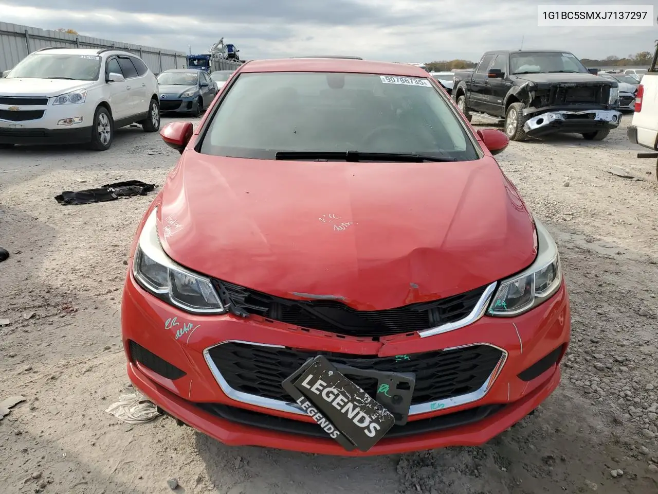 1G1BC5SMXJ7137297 2018 Chevrolet Cruze Ls