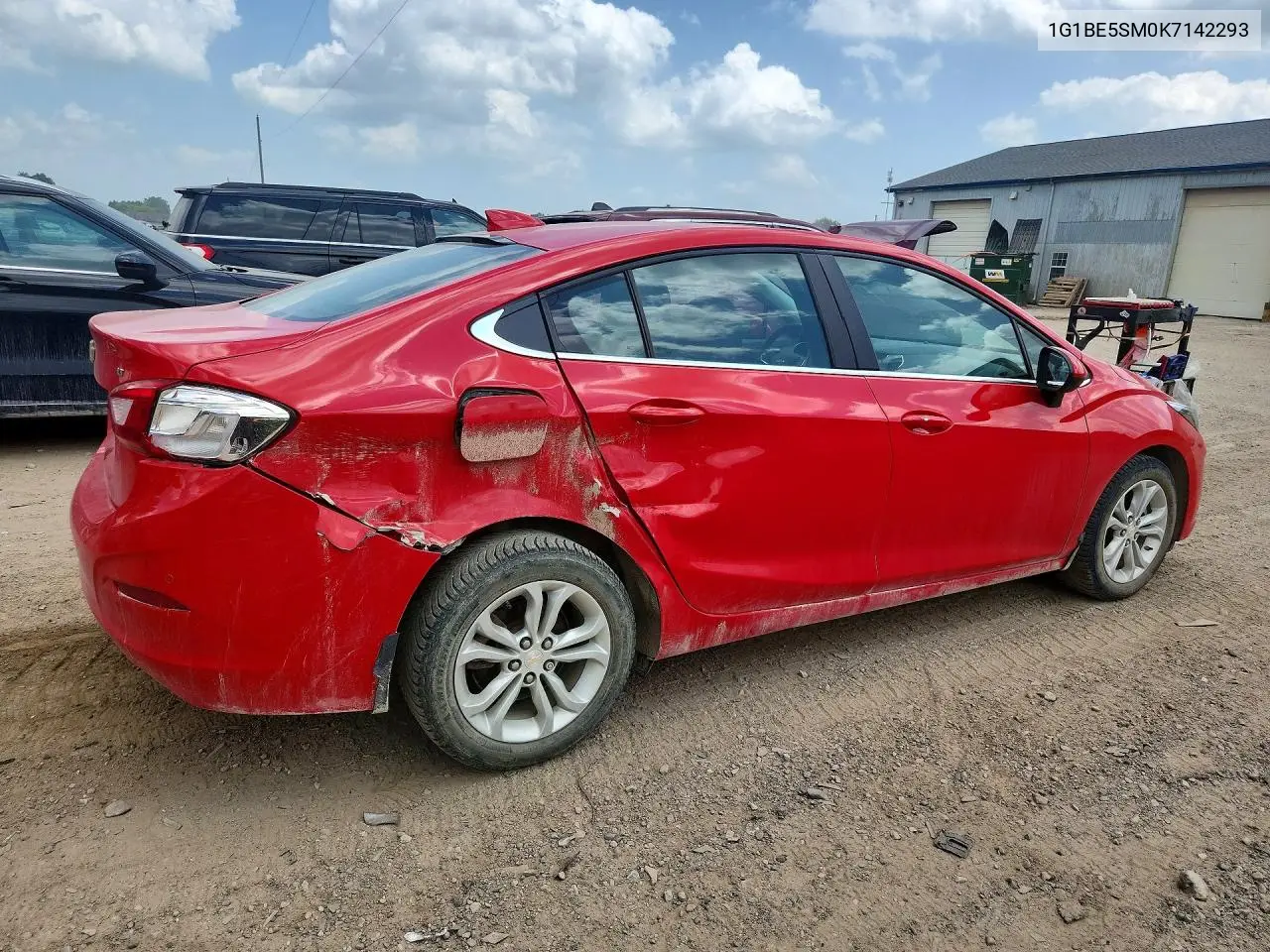 2019 Chevrolet Cruze Lt VIN: 1G1BE5SM0K7142293 Lot: 58051856