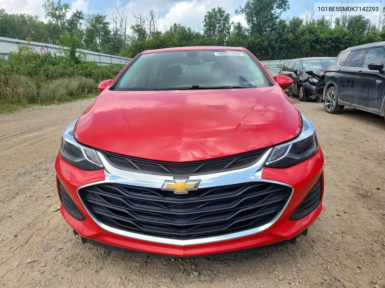 2019 Chevrolet Cruze Lt VIN: 1G1BE5SM0K7142293 Lot: 58051856