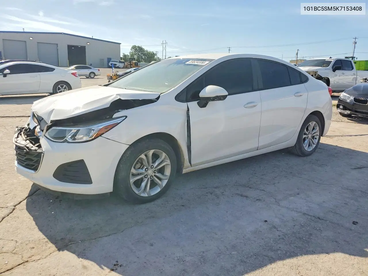 2019 Chevrolet Cruze Ls VIN: 1G1BC5SM5K7153408 Lot: 59634556