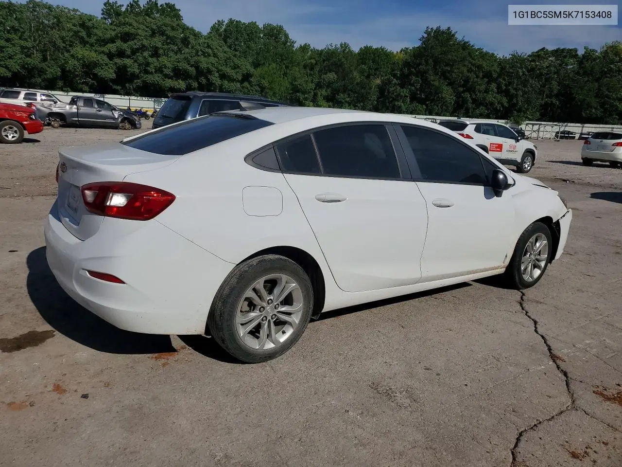 2019 Chevrolet Cruze Ls VIN: 1G1BC5SM5K7153408 Lot: 59634556