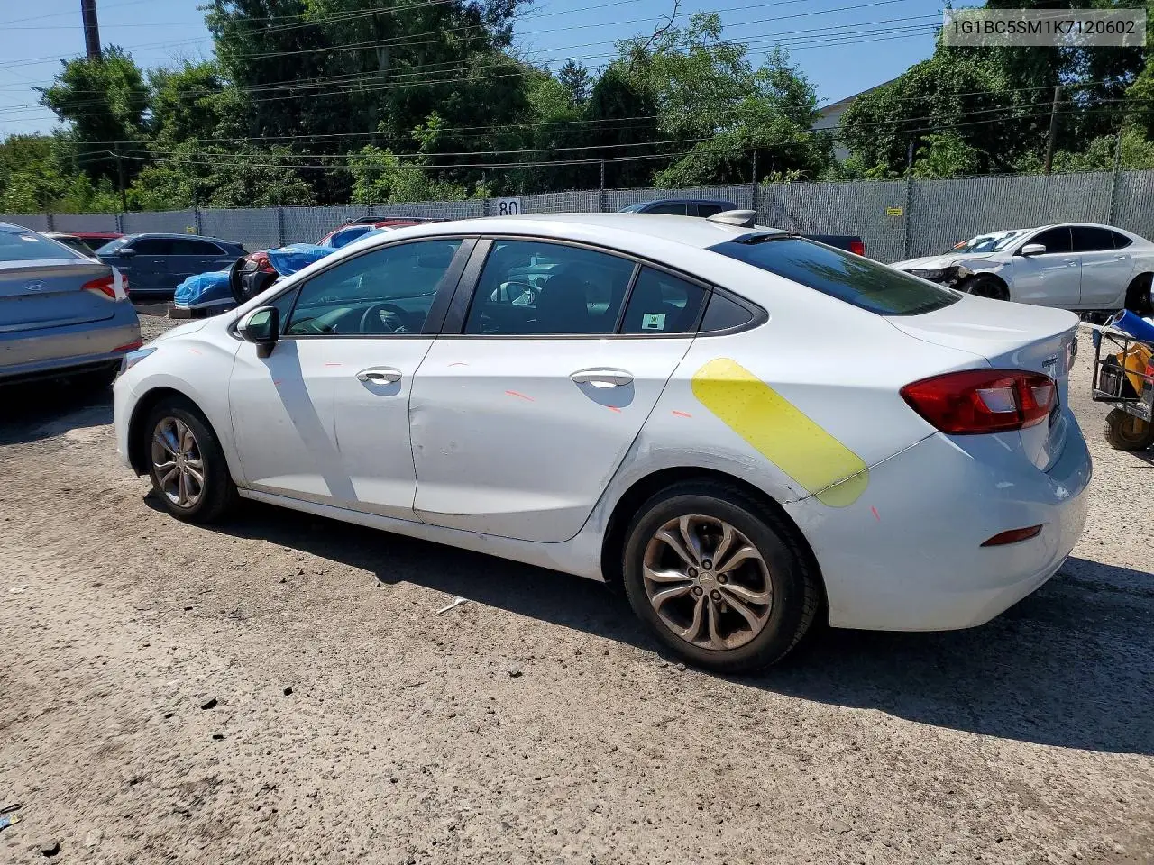 2019 Chevrolet Cruze Ls VIN: 1G1BC5SM1K7120602 Lot: 61882186