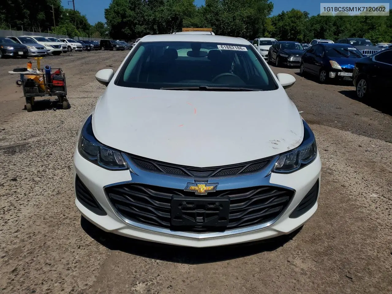 2019 Chevrolet Cruze Ls VIN: 1G1BC5SM1K7120602 Lot: 61882186
