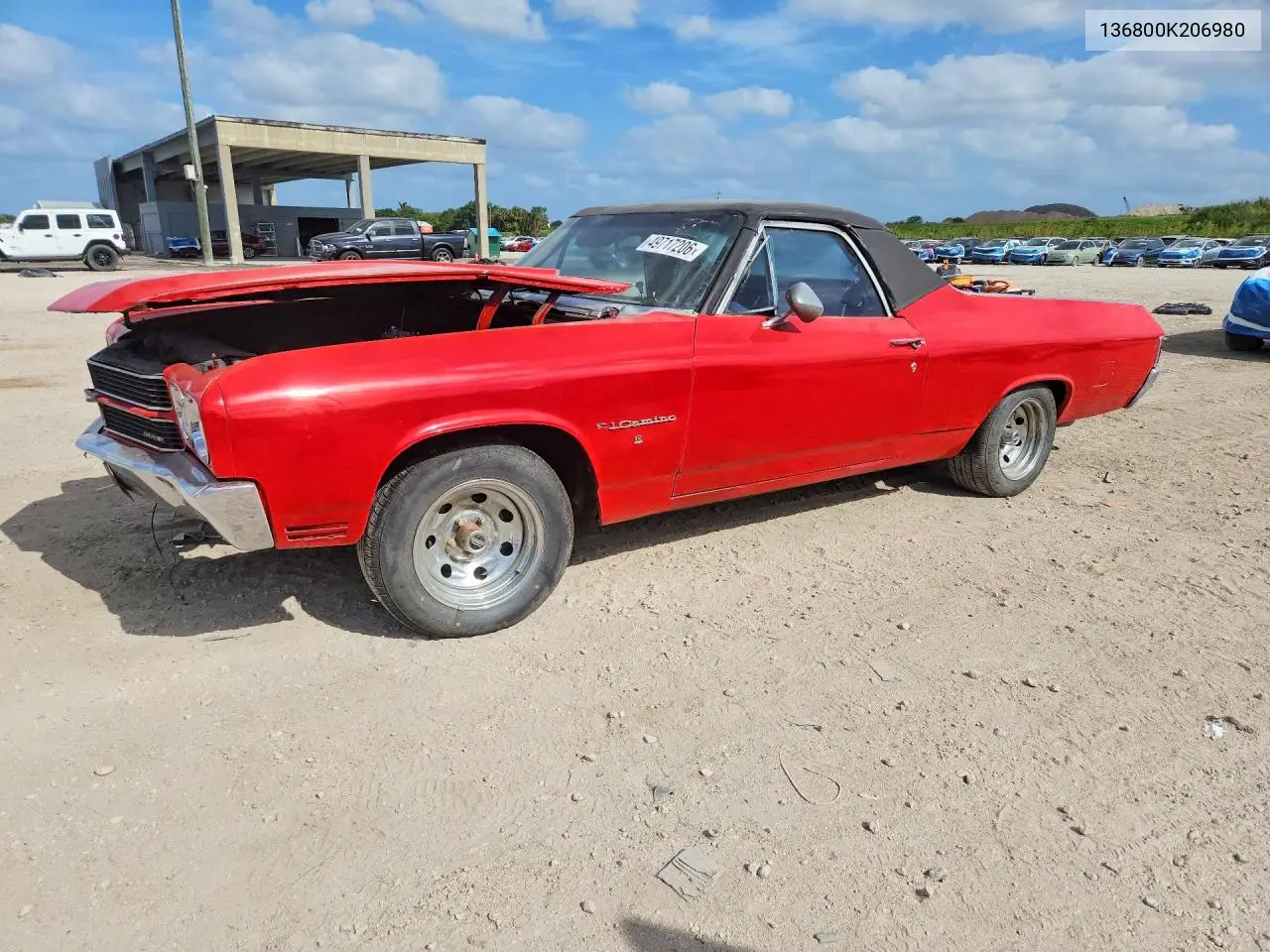 1970 Chev El Camino VIN: 136800K206980 Lot: 49717206