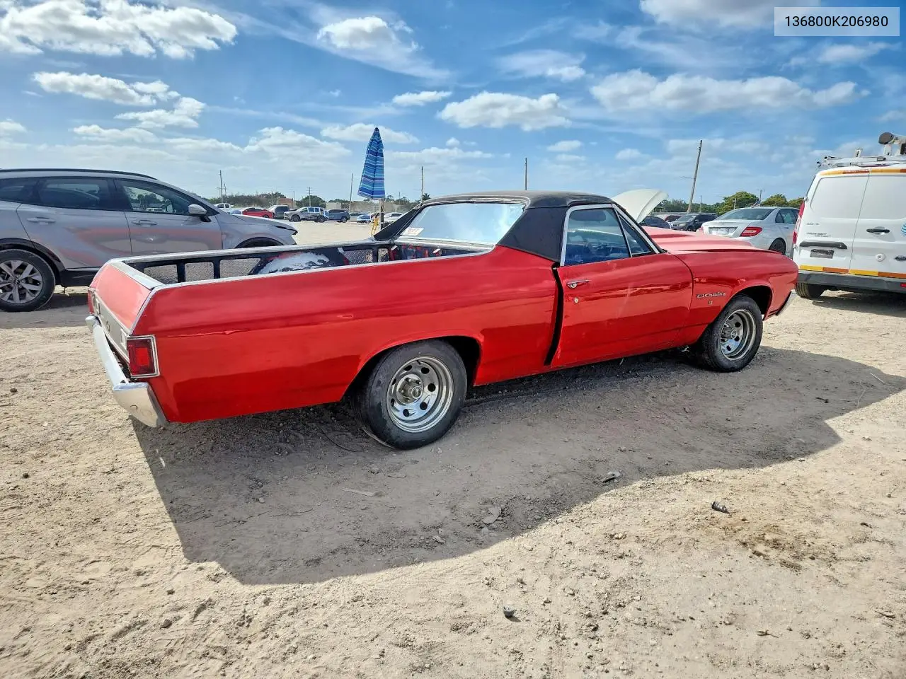 1970 Chev El Camino VIN: 136800K206980 Lot: 49717206