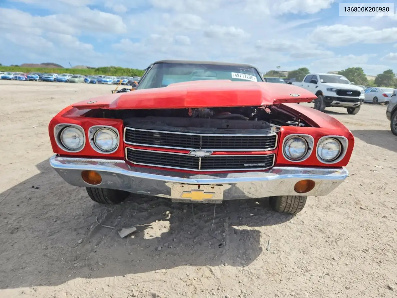 1970 Chev El Camino VIN: 136800K206980 Lot: 49717206