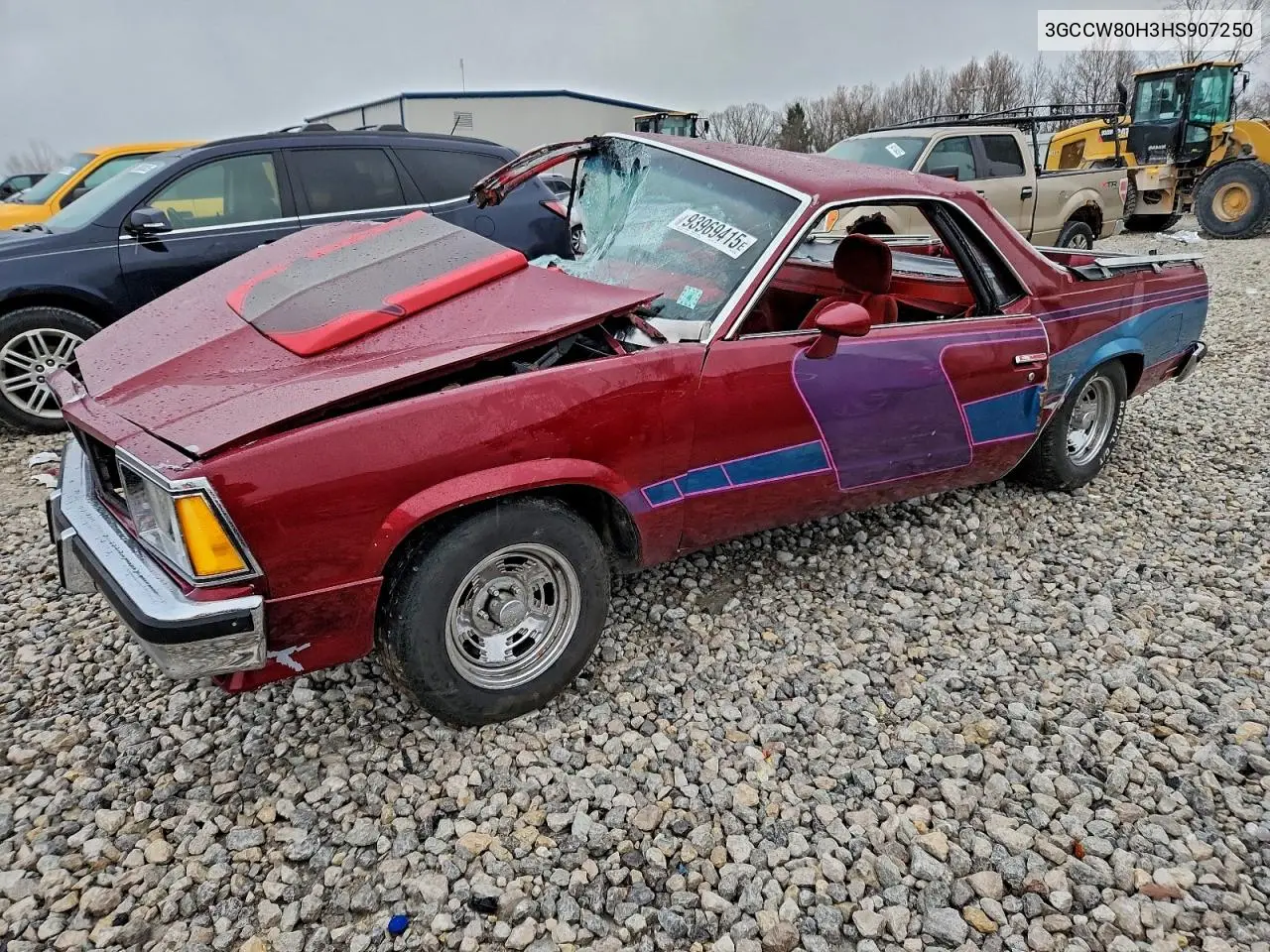 1987 Chevrolet El Camino VIN: 3GCCW80H3HS907250 Lot: 93969415