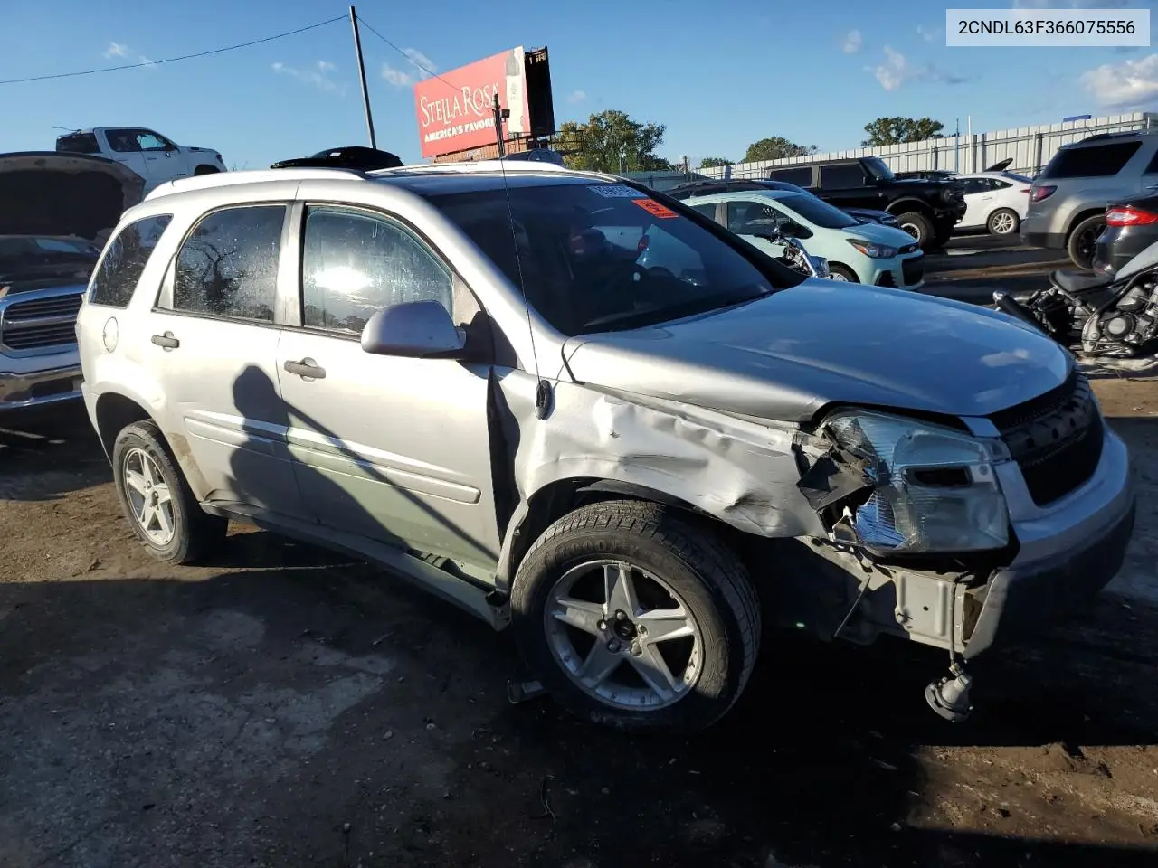 2CNDL63F366075556 2006 Chevrolet Equinox Lt