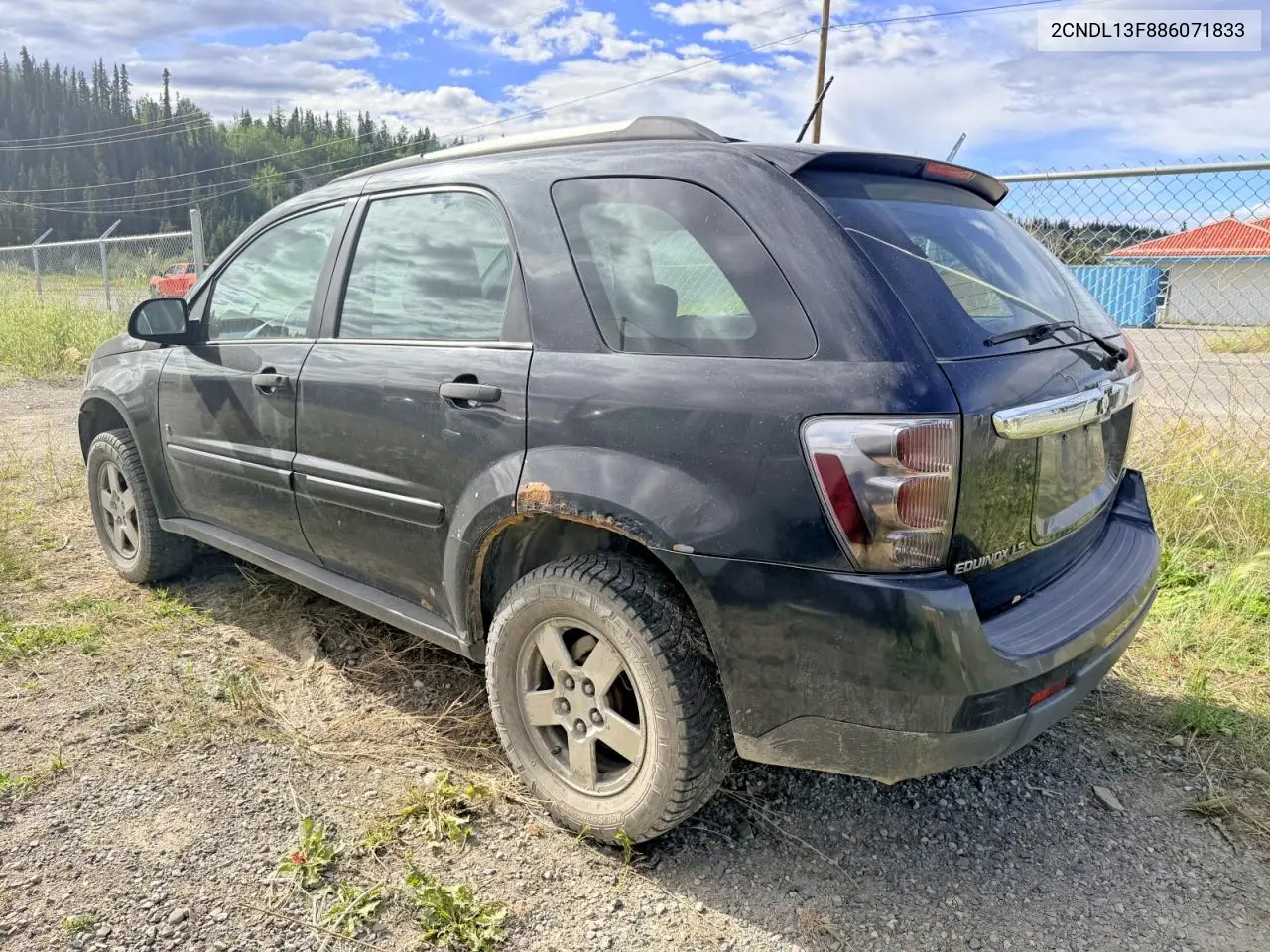 2008 Chevrolet Equinox Ls VIN: 2CNDL13F886071833 Lot: 60394276