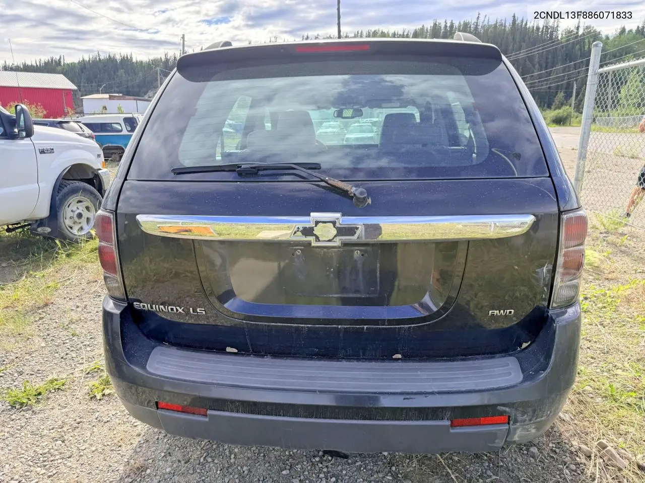 2008 Chevrolet Equinox Ls VIN: 2CNDL13F886071833 Lot: 60394276