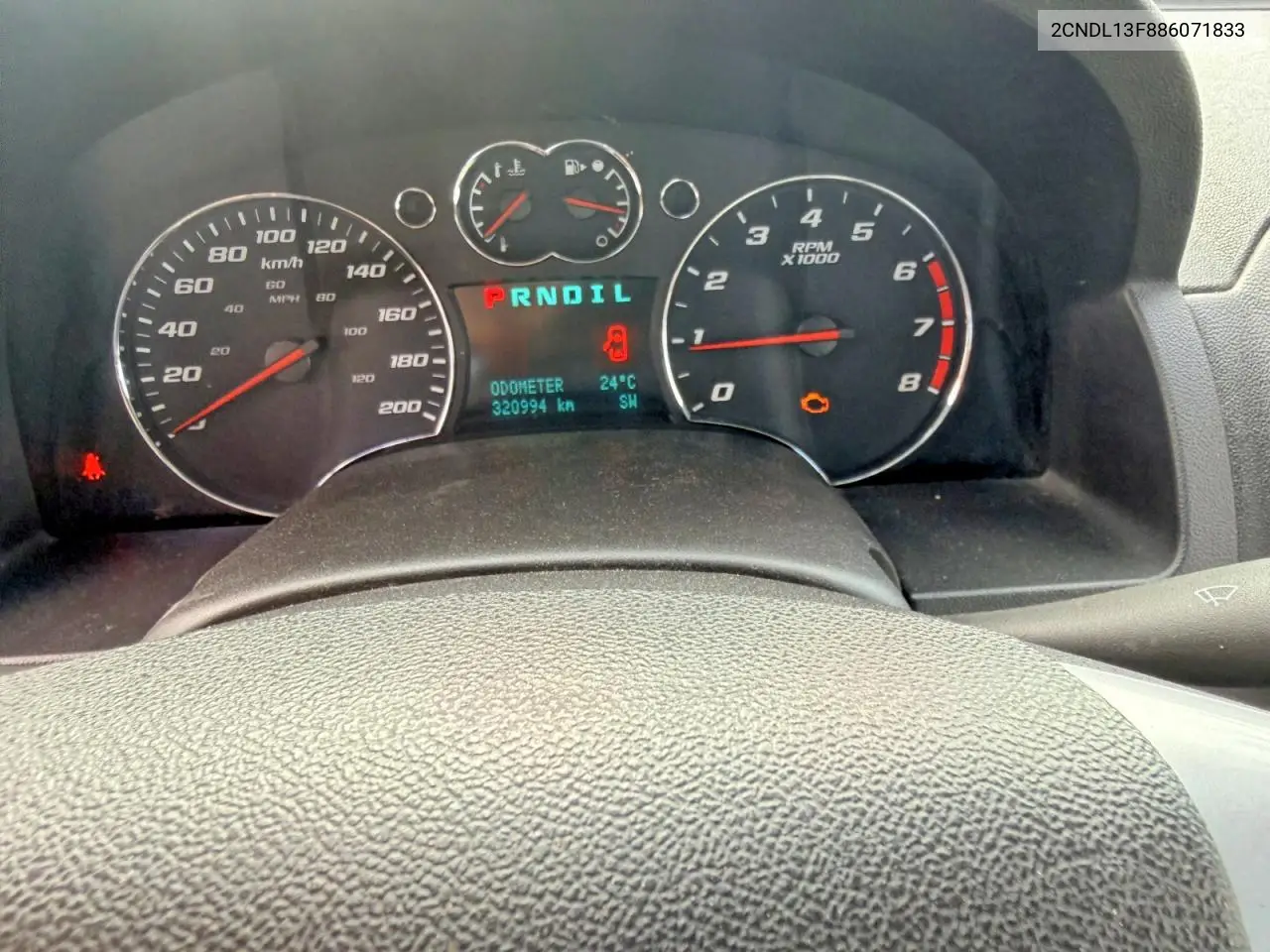 2008 Chevrolet Equinox Ls VIN: 2CNDL13F886071833 Lot: 60394276