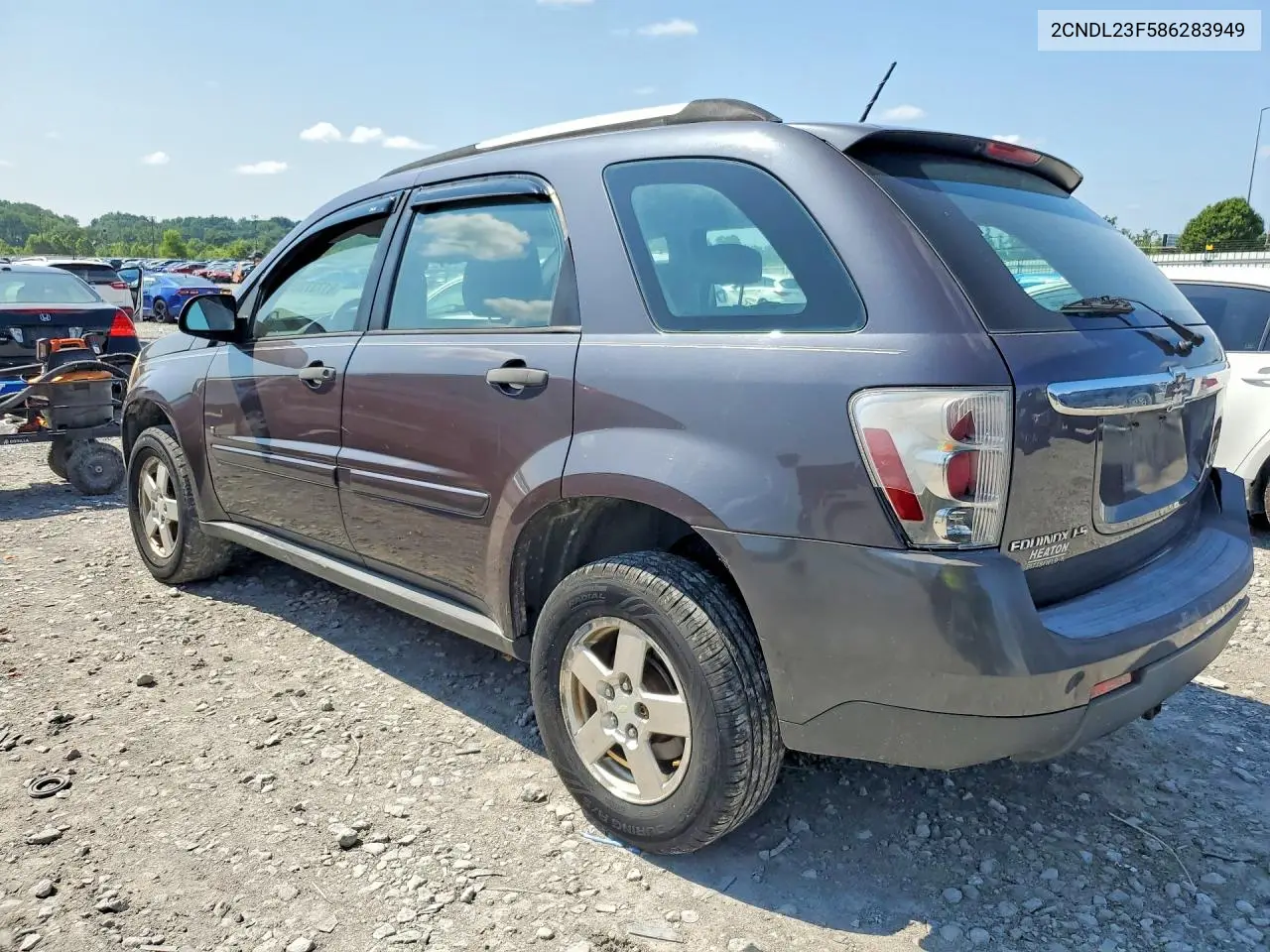 2008 Chevrolet Equinox Ls VIN: 2CNDL23F586283949 Lot: 61737306