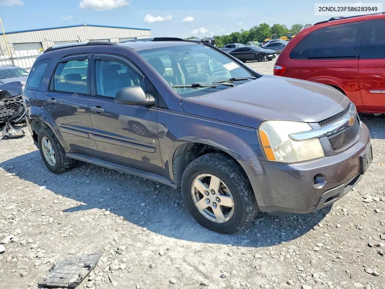 2008 Chevrolet Equinox Ls VIN: 2CNDL23F586283949 Lot: 61737306