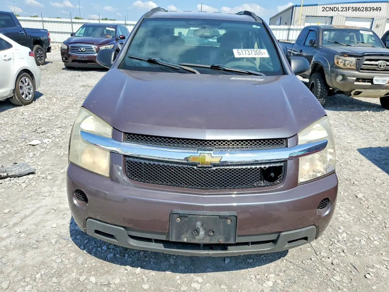 2008 Chevrolet Equinox Ls VIN: 2CNDL23F586283949 Lot: 61737306