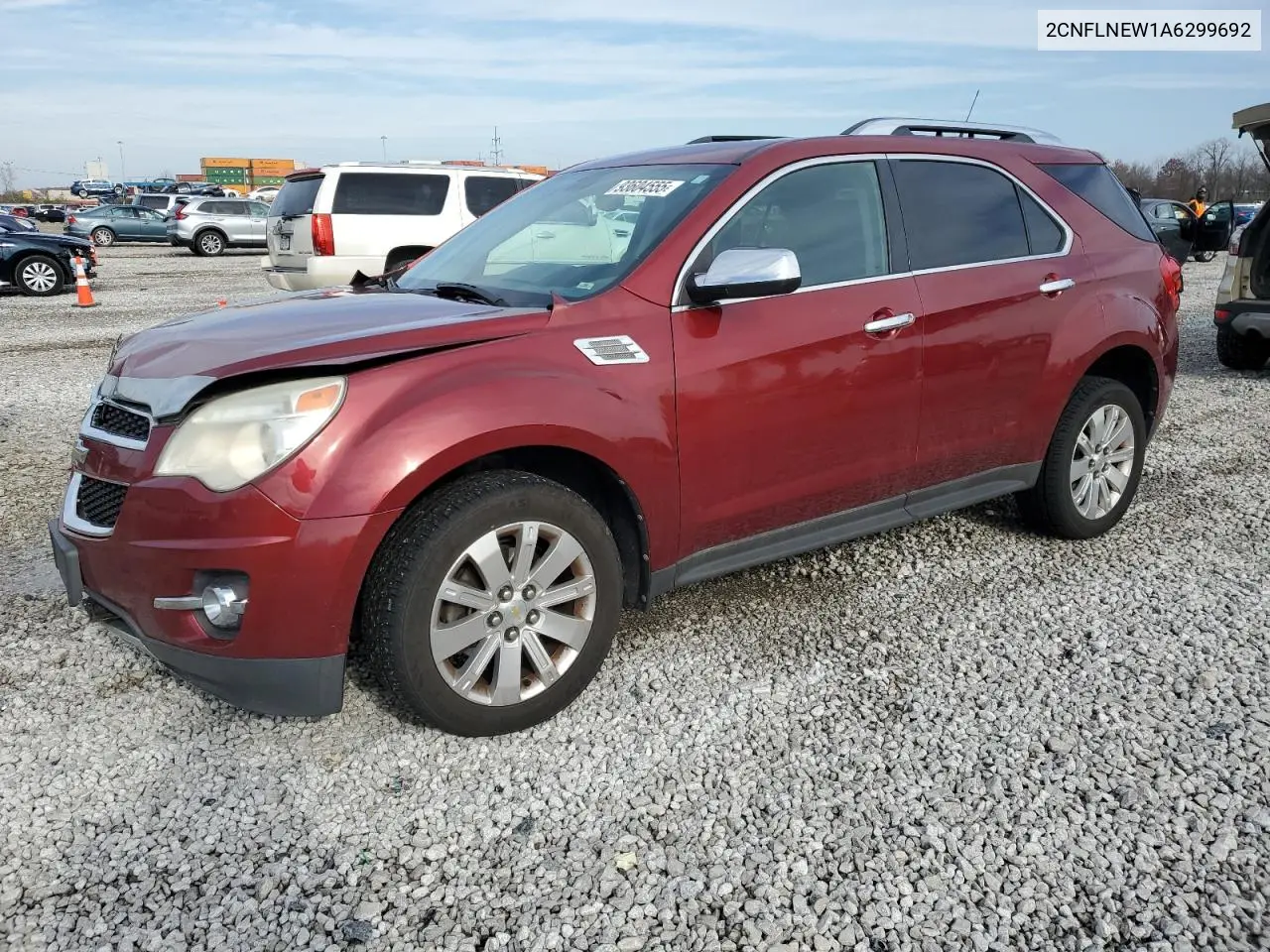 2CNFLNEW1A6299692 2010 Chevrolet Equinox Lt