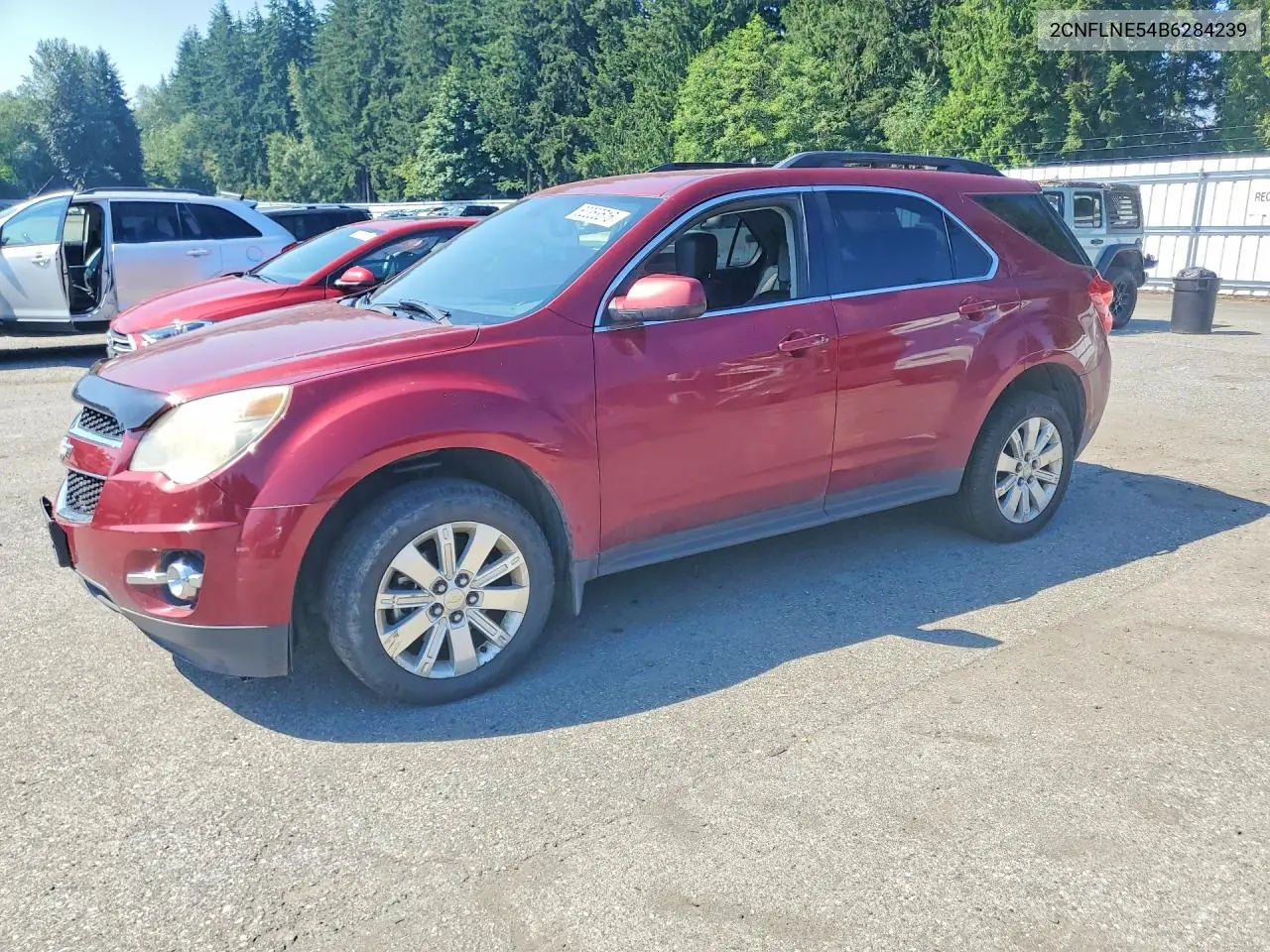 2011 Chevrolet Equinox Lt VIN: 2CNFLNE54B6284239 Lot: 62353516