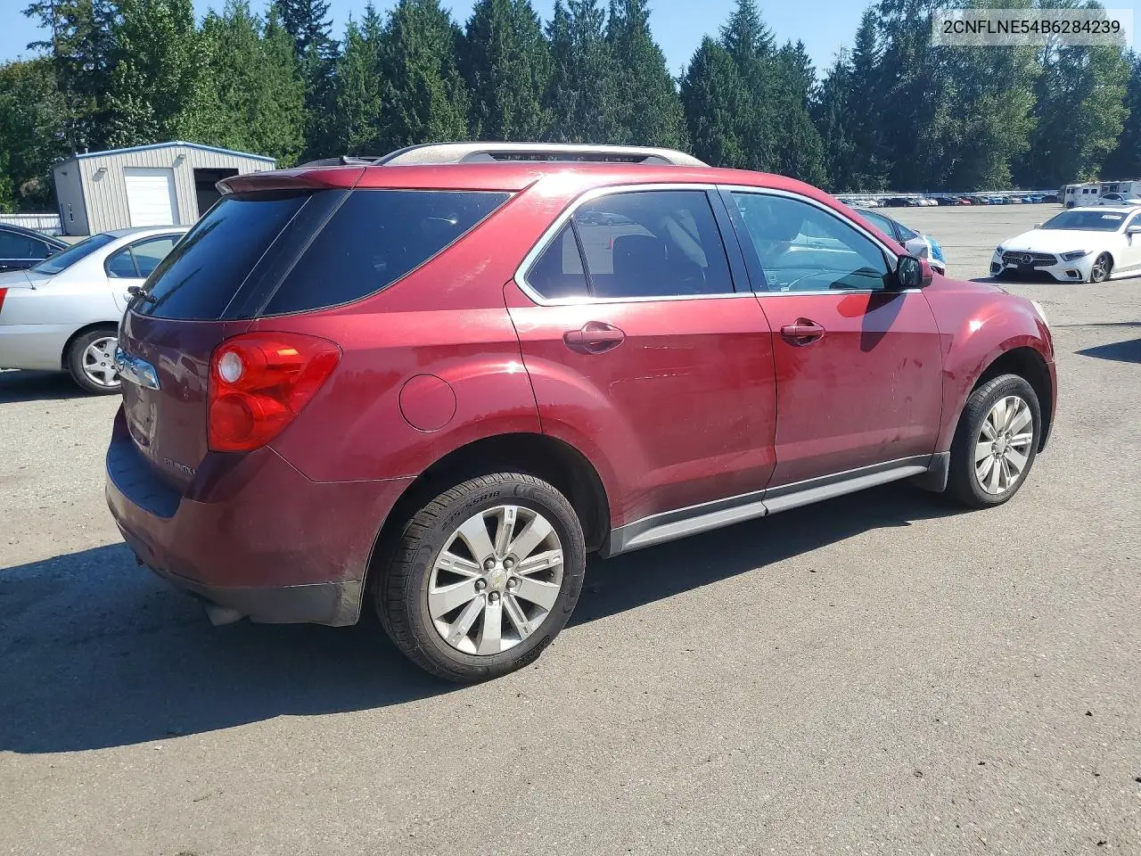 2011 Chevrolet Equinox Lt VIN: 2CNFLNE54B6284239 Lot: 62353516