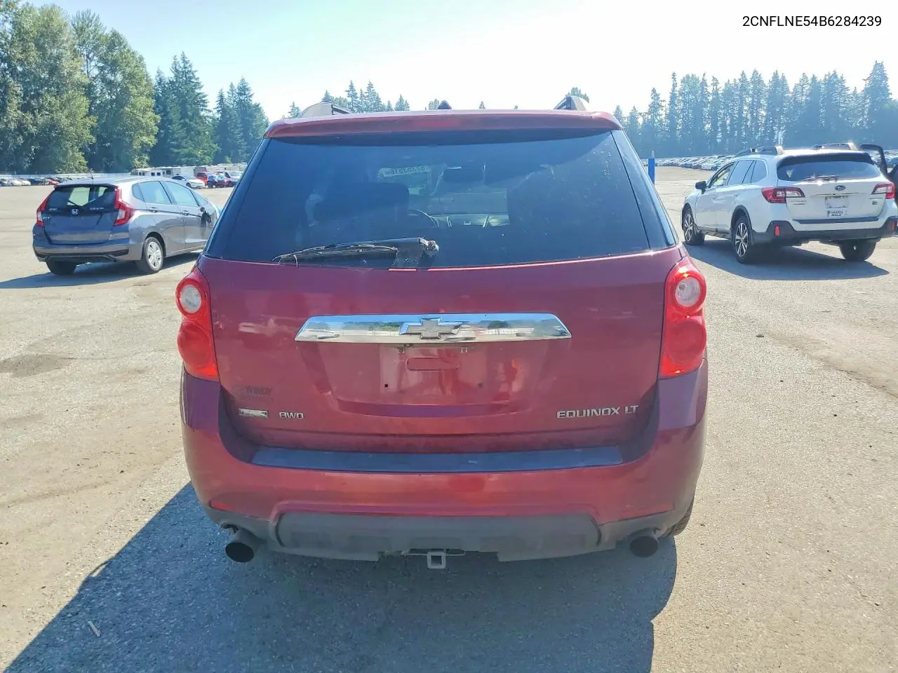 2011 Chevrolet Equinox Lt VIN: 2CNFLNE54B6284239 Lot: 62353516