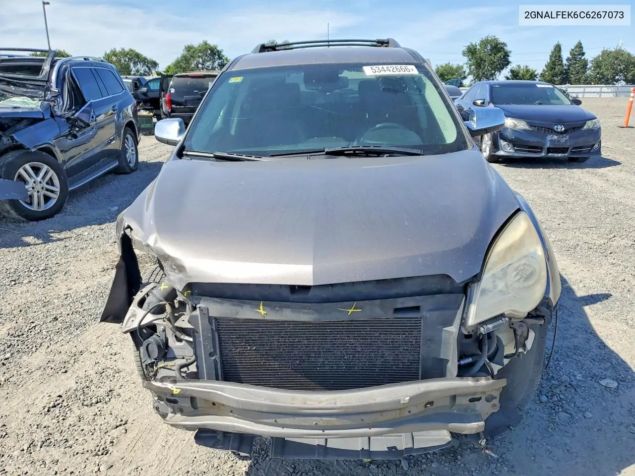 2012 Chevrolet Equinox Ltz VIN: 2GNALFEK6C6267073 Lot: 53442666