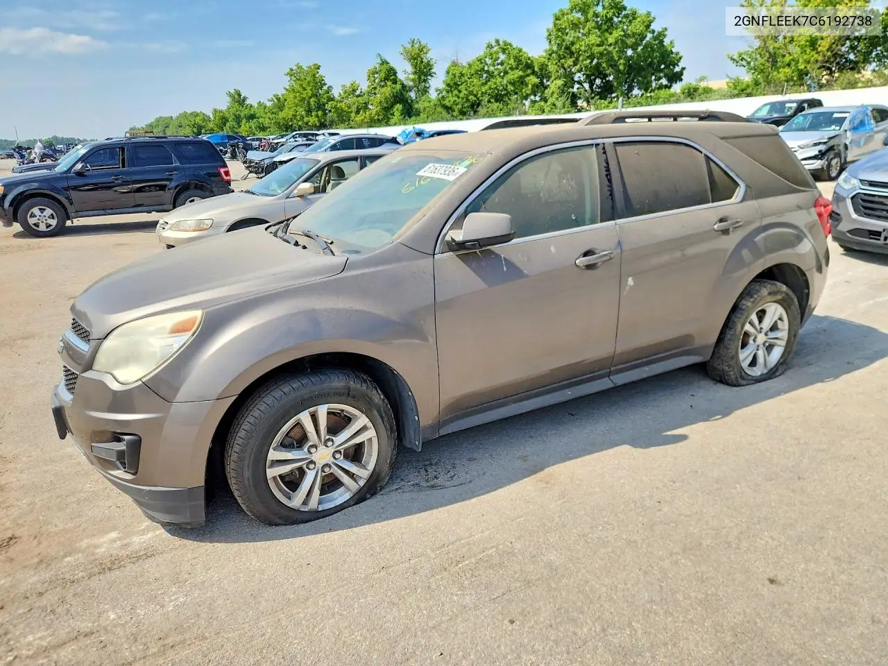 2012 Chevrolet Equinox Lt VIN: 2GNFLEEK7C6192738 Lot: 61637936