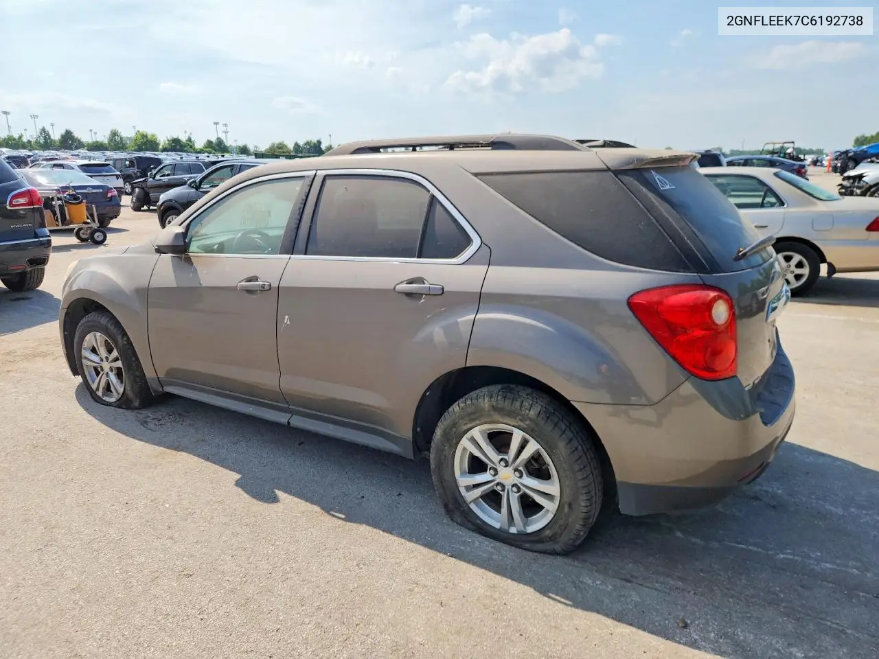 2012 Chevrolet Equinox Lt VIN: 2GNFLEEK7C6192738 Lot: 61637936