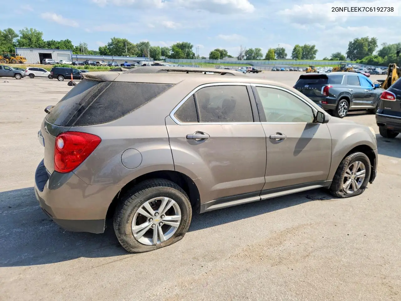 2012 Chevrolet Equinox Lt VIN: 2GNFLEEK7C6192738 Lot: 61637936
