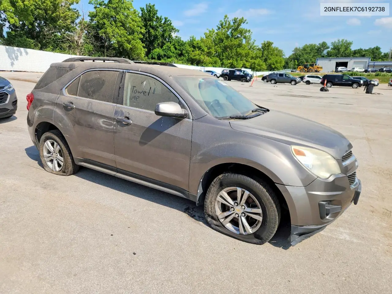2012 Chevrolet Equinox Lt VIN: 2GNFLEEK7C6192738 Lot: 61637936