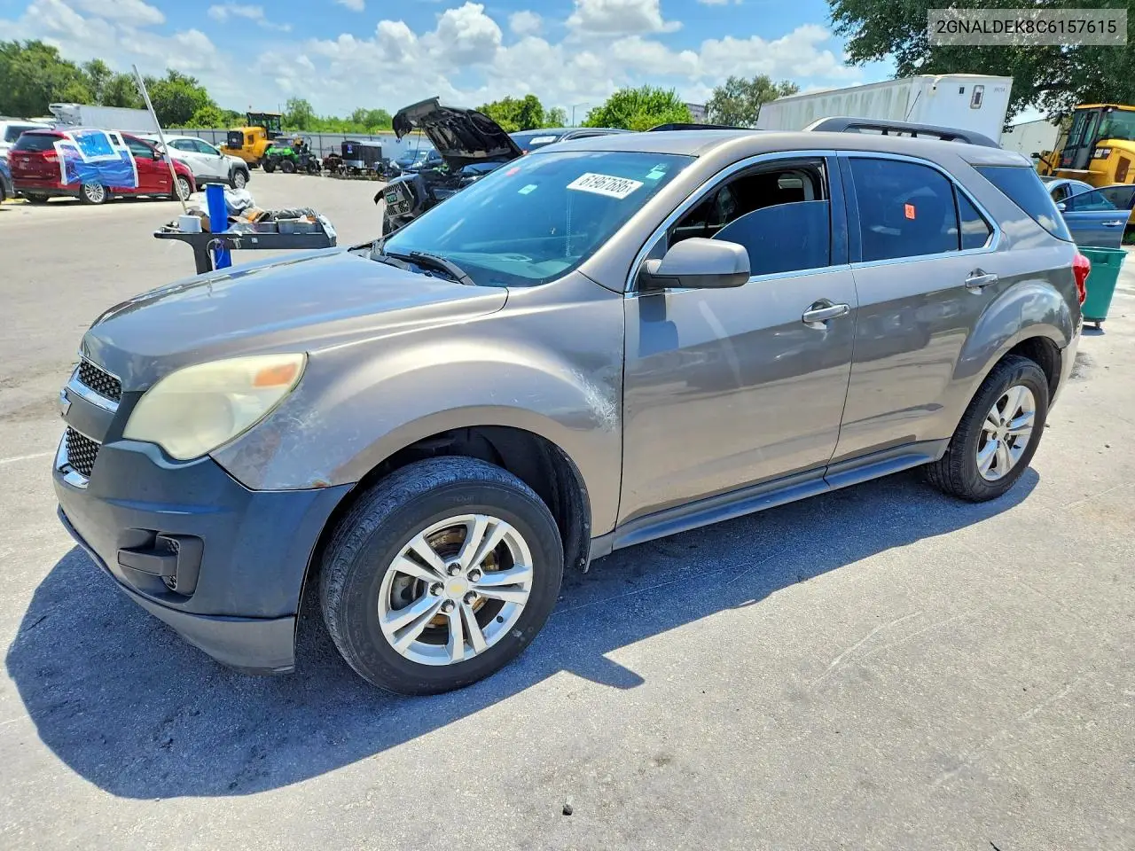 2012 Chevrolet Equinox Lt VIN: 2GNALDEK8C6157615 Lot: 61967686