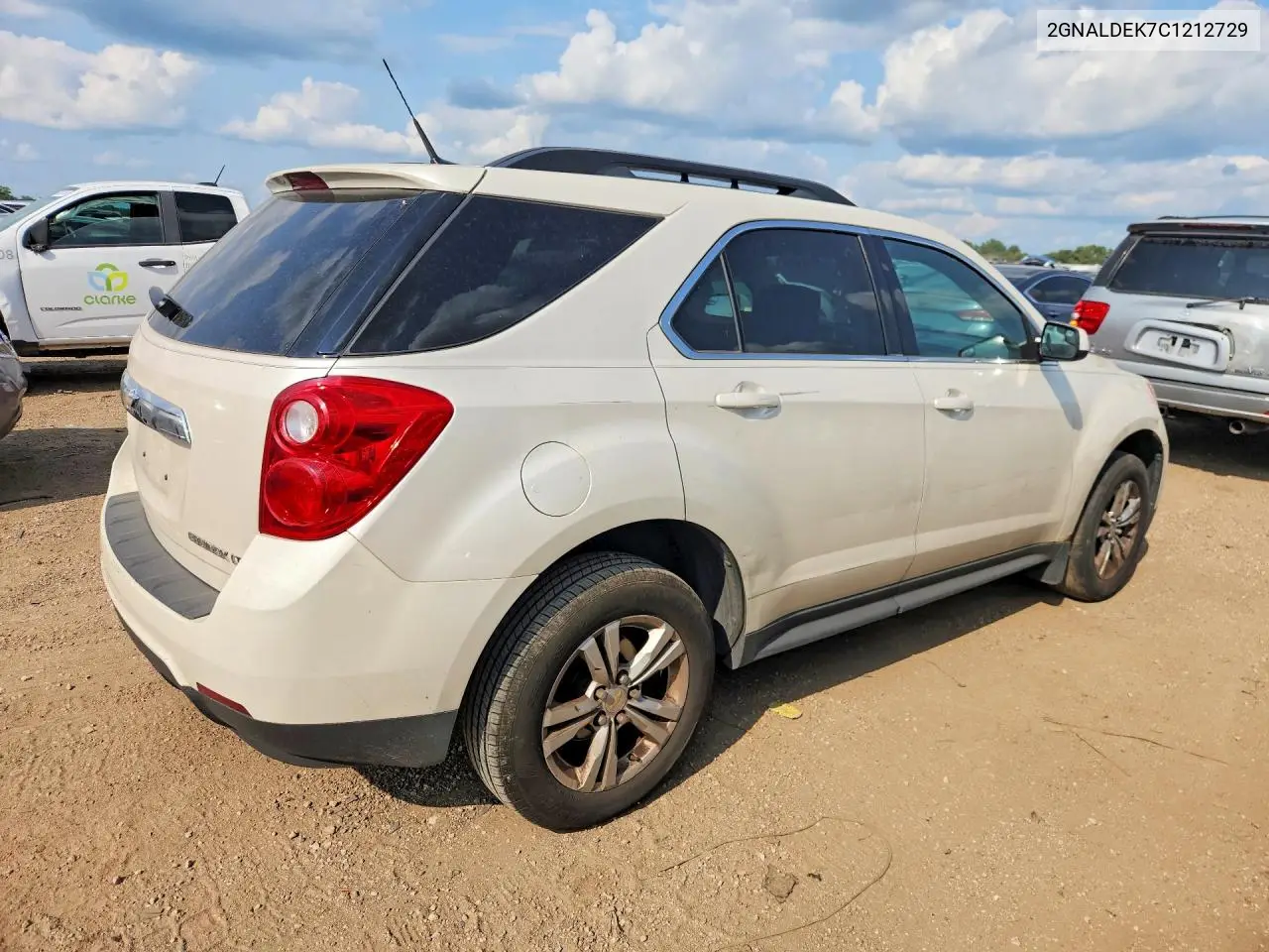 2012 Chevrolet Equinox Lt VIN: 2GNALDEK7C1212729 Lot: 62033636