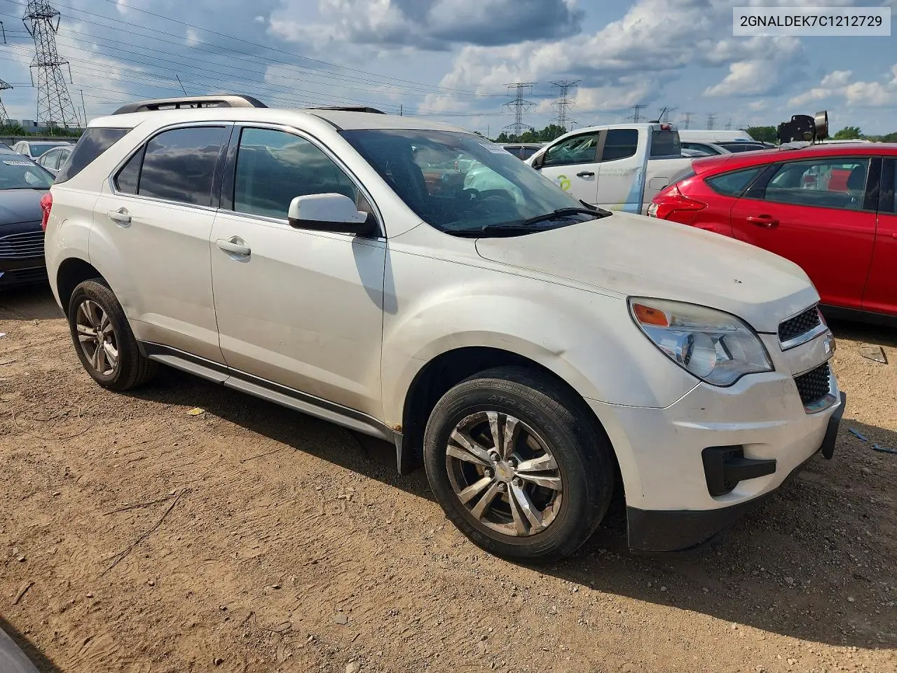 2012 Chevrolet Equinox Lt VIN: 2GNALDEK7C1212729 Lot: 62033636