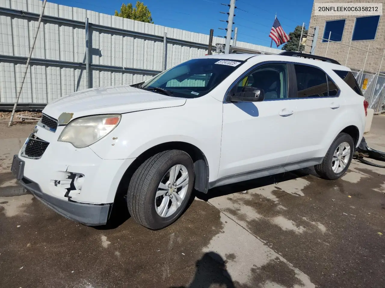 2GNFLEEK0C6358212 2012 Chevrolet Equinox Lt
