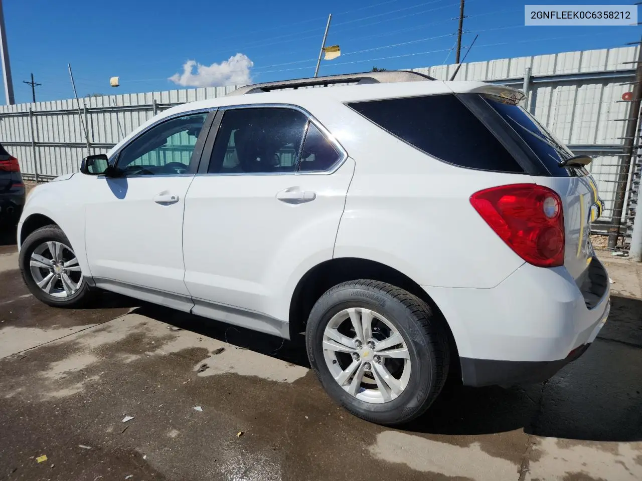 2GNFLEEK0C6358212 2012 Chevrolet Equinox Lt