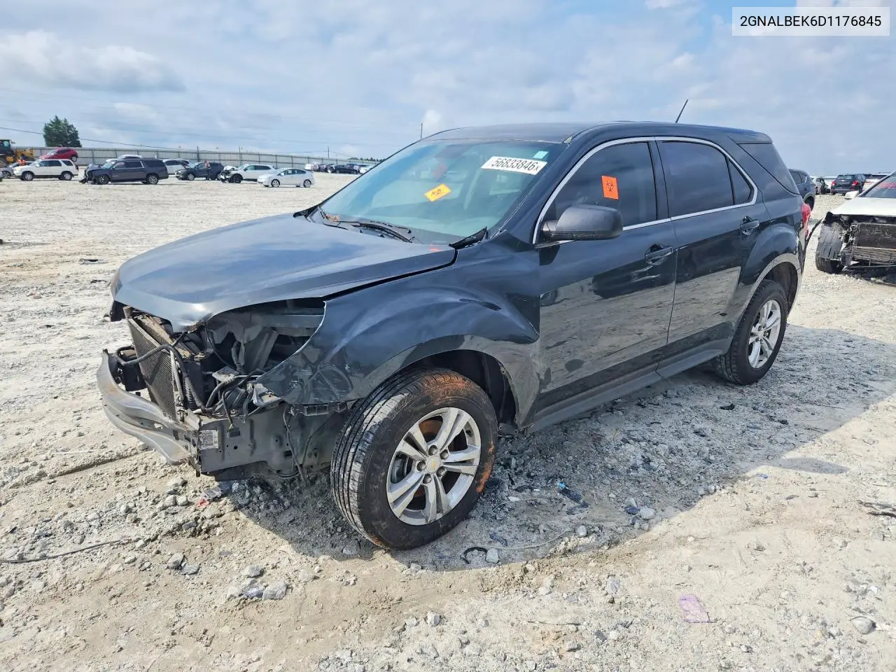 2013 Chevrolet Equinox Ls VIN: 2GNALBEK6D1176845 Lot: 56833846