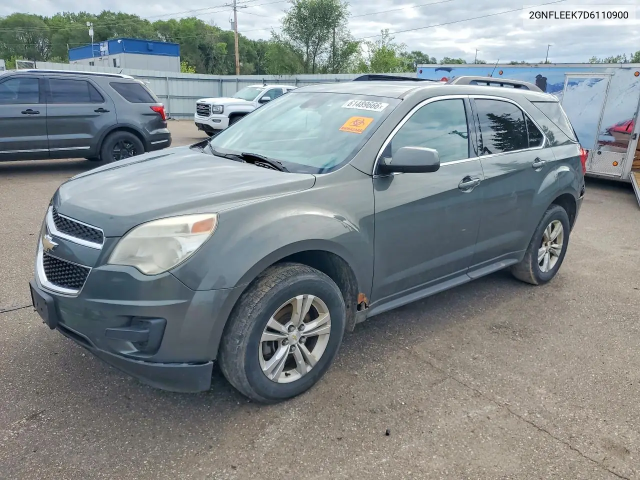 2013 Chevrolet Equinox Lt VIN: 2GNFLEEK7D6110900 Lot: 61489666
