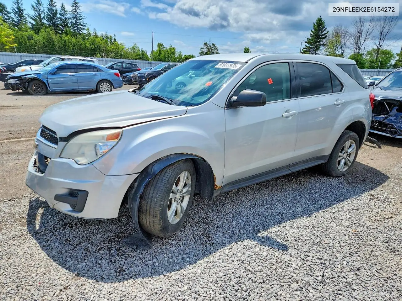 2014 Chevrolet Equinox Ls VIN: 2GNFLEEK2E6154272 Lot: 61877976