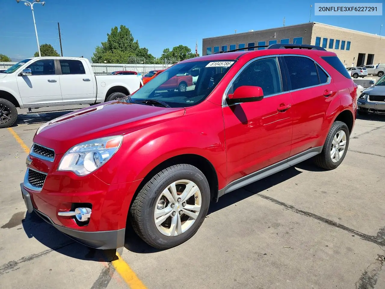 2015 Chevrolet Equinox Lt VIN: 2GNFLFE3XF6227291 Lot: 61045786