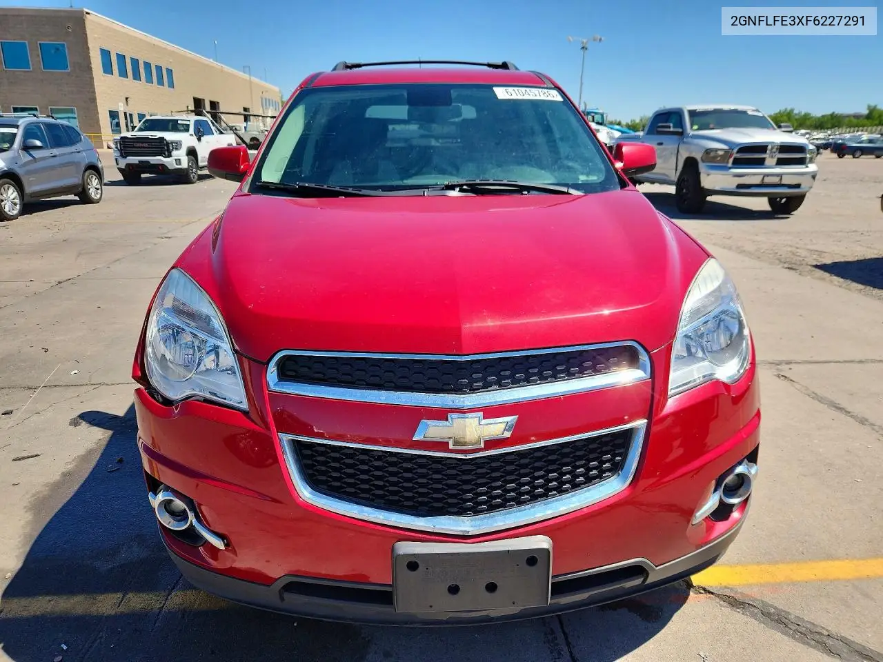 2015 Chevrolet Equinox Lt VIN: 2GNFLFE3XF6227291 Lot: 61045786