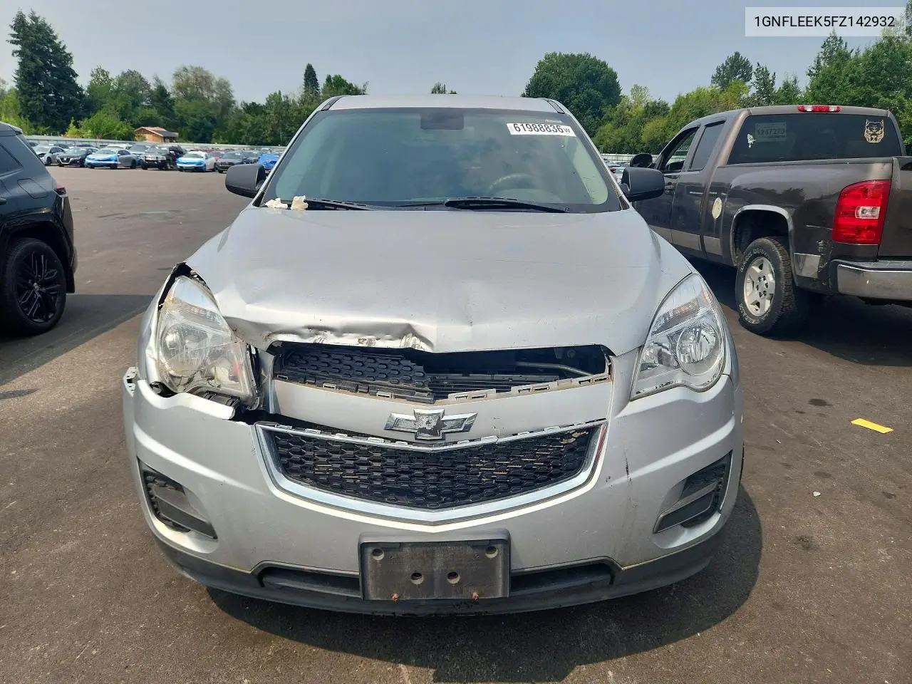 2015 Chevrolet Equinox Ls VIN: 1GNFLEEK5FZ142932 Lot: 61988836