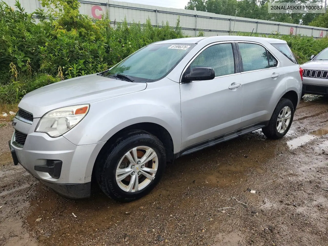 2015 Chevrolet Equinox Ls VIN: 2GNALAEKXF1100087 Lot: 61996376