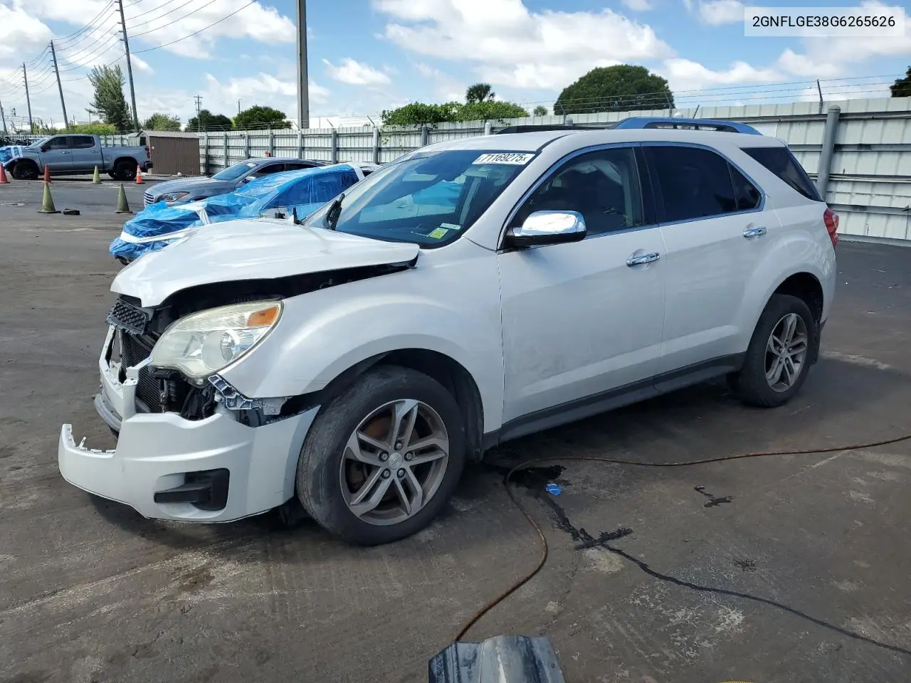 2GNFLGE38G6265626 2016 Chevrolet Equinox Ltz